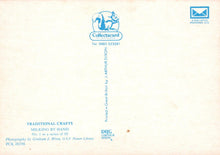 Load image into Gallery viewer, Traditional Crafts Postcard - Cows - Milking By Hand - Mo’s Postcards 
