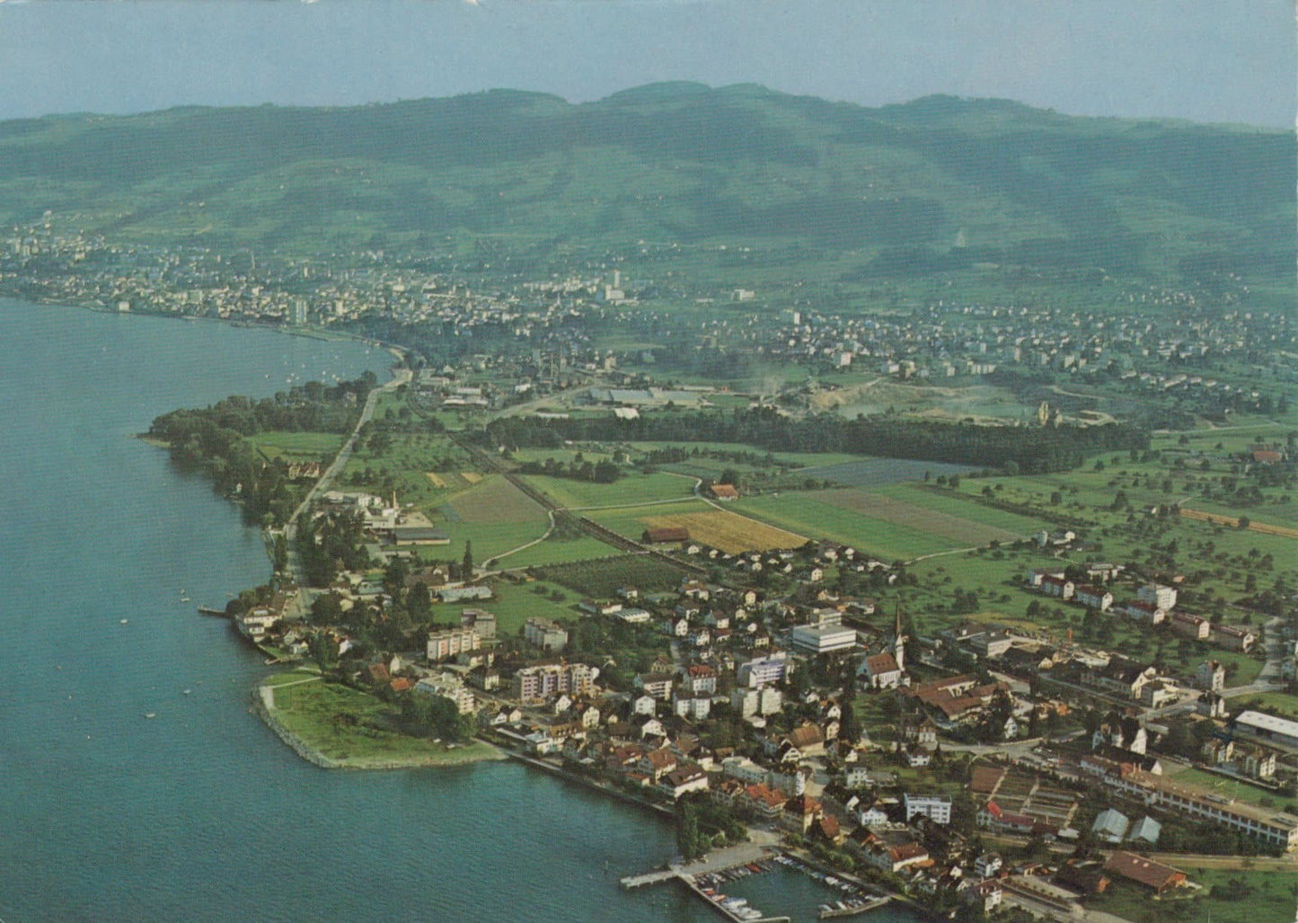 Switzerland Postcard - Aerial View of Horn / TG am Bodensee - Mo’s Postcards 