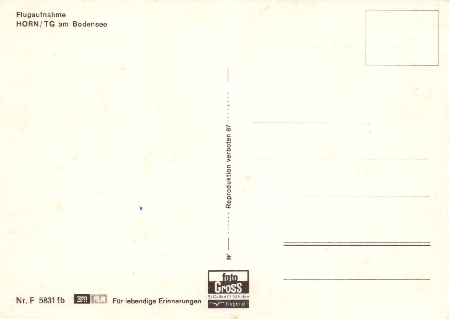 Switzerland Postcard - Aerial View of Horn / TG am Bodensee - Mo’s Postcards 