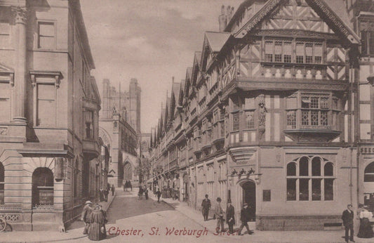 Cheshire Postcard - Chester, St Werburgh Street - Mo’s Postcards 