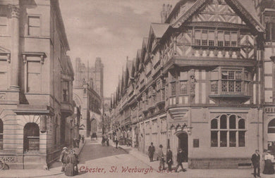 Cheshire Postcard - Chester, St Werburgh Street - Mo’s Postcards 