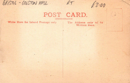 Bristol Postcard - The Interior of Colston Hall - Mo’s Postcards 