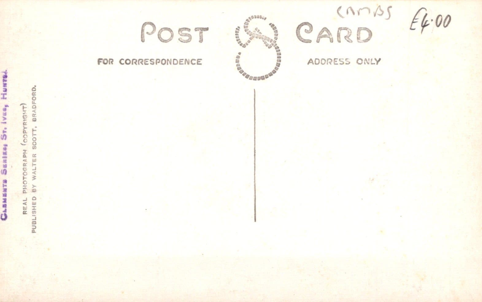 Cambridgeshire Postcard - Statue of Oliver Cromwell, St Ives - Mo’s Postcards 