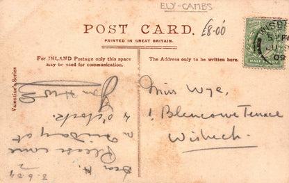 Cambridgeshire Postcard - Forehill, Ely, 1909 - Mo’s Postcards 