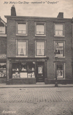 Cheshire Postcard - Knutsford - Mip Matty's Tea Shop, Mentioned in 