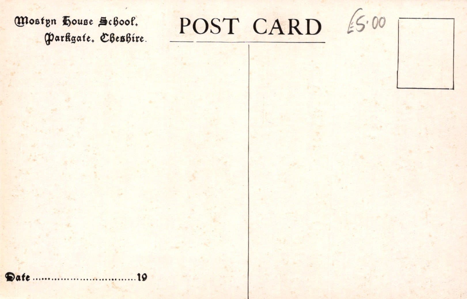 Cheshire Postcard - Mostyn House School, Parkgate - Welsh Bungalow & Bathing Pool - Mo’s Postcards 