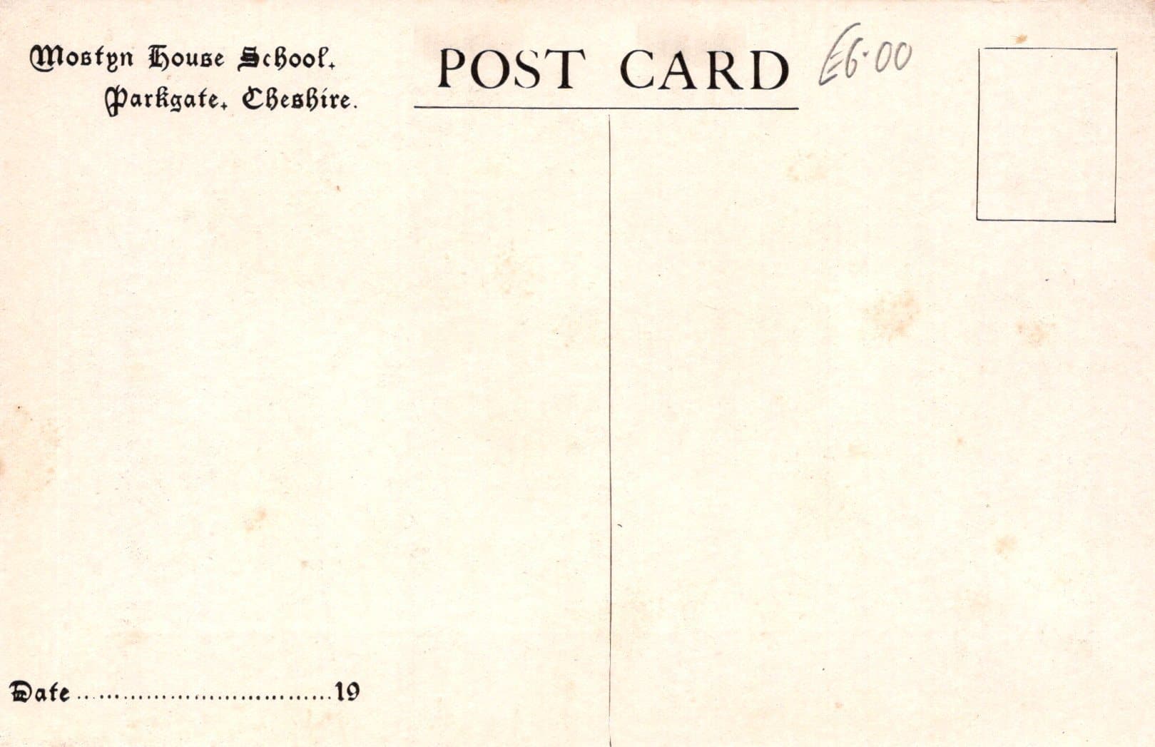 Cheshire Postcard - Mostyn House School, Parkgate - A School Picnic - Mo’s Postcards 
