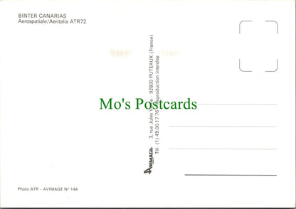 Aviation Postcard - Binter Canarias Aeroplane