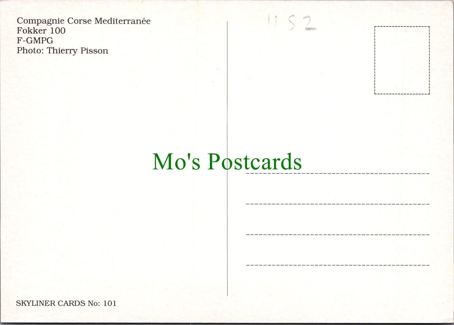 Aviation Postcard - Compagnie Corse Mediterranee