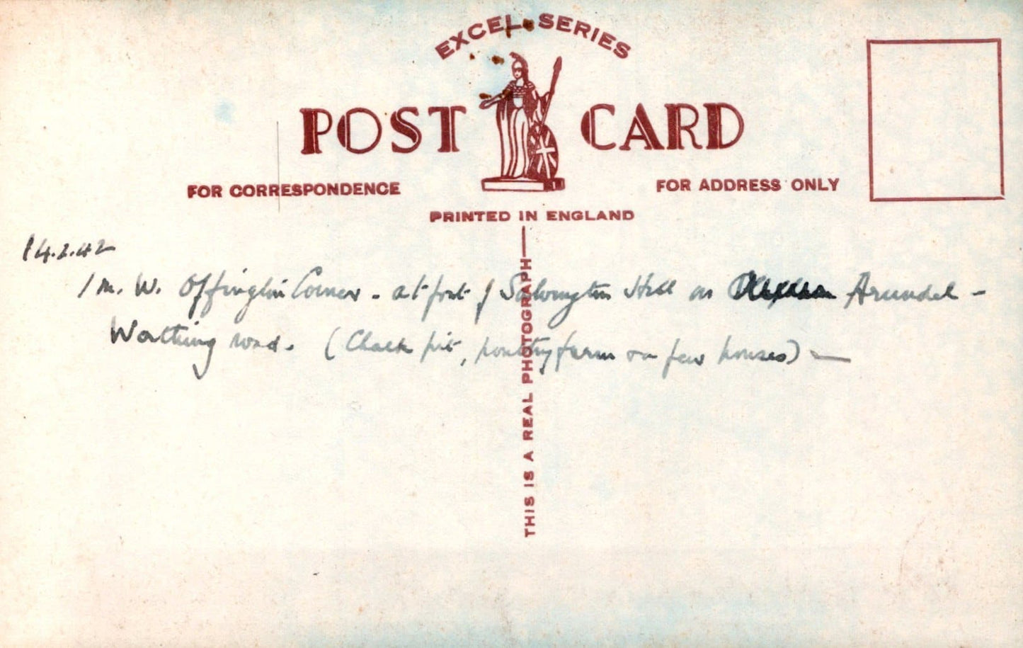 Sussex Postcard - Coote (Coate), Salvington - Mo’s Postcards 