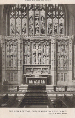 Gloucestershire Postcard - The New Reredos, Cheltenham College Chapel - Mo’s Postcards 